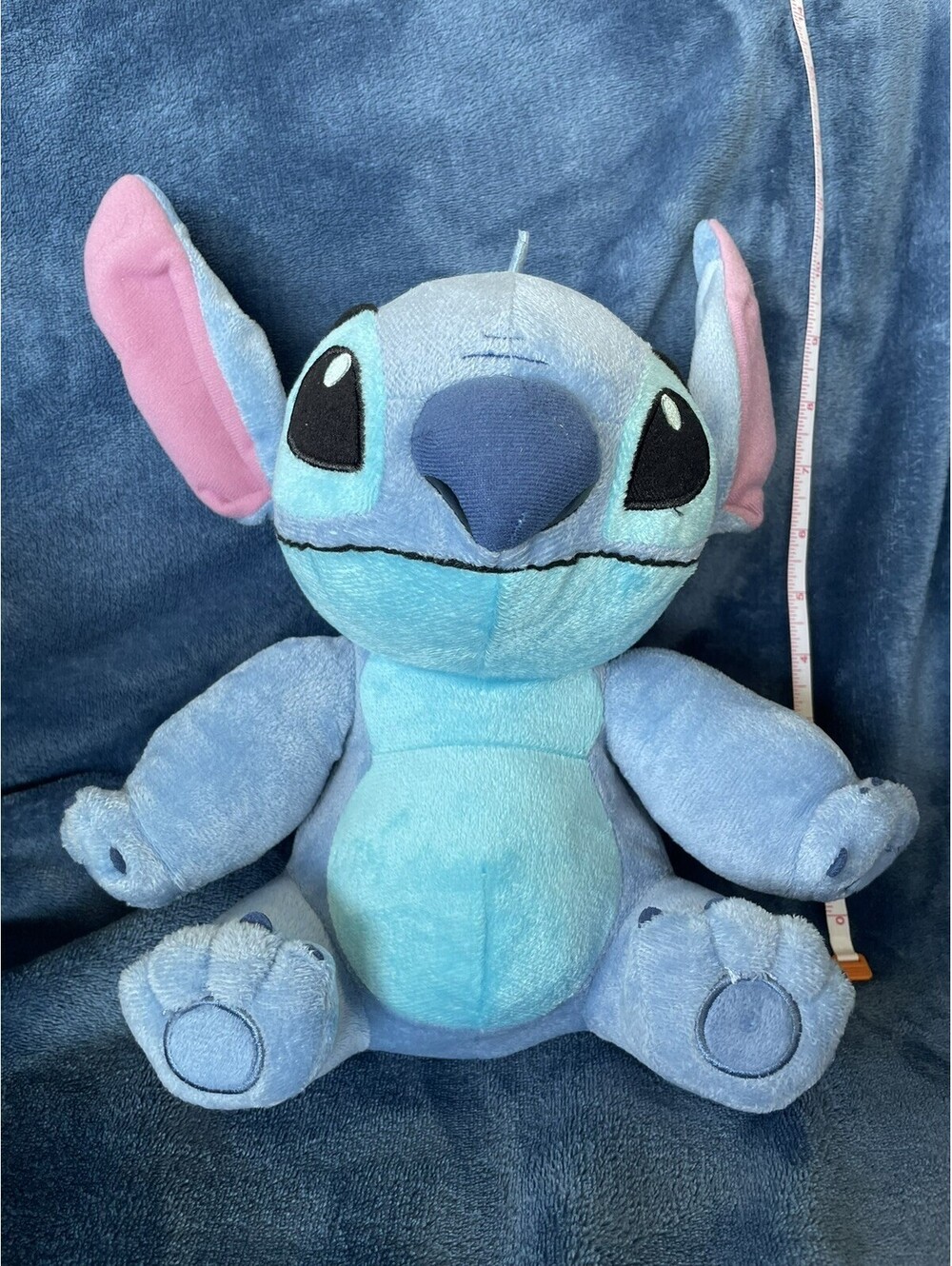 DISNEY STORE 12 INCH STITCH PLUSH BLUE GREAT CONDITION